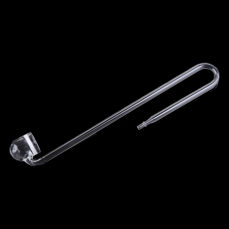 Aquaponics Fish Tank - แก้ว CO2 Diffuser Atomizer โปร่งใส U-Shape