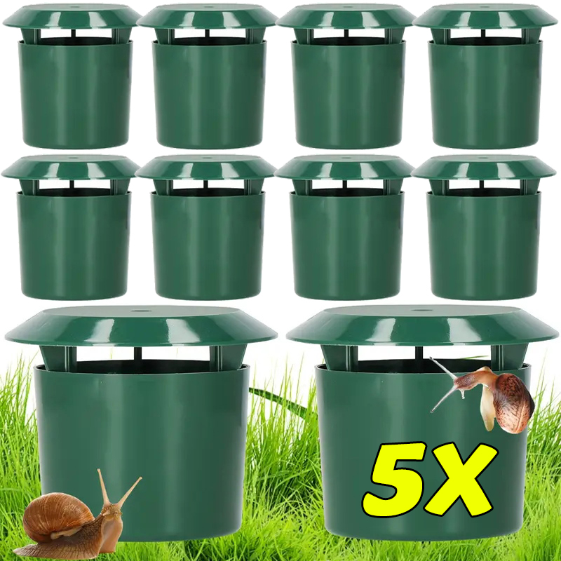 Gardening Tools Toolstation - กับดักหอยทาก 10/1 ชิ้น อุปกรณ์ดักจับหอยทากในสวน ใช้ซ้ำได้ สถานีวางเหยื่อกำจัดศัตรูพืช