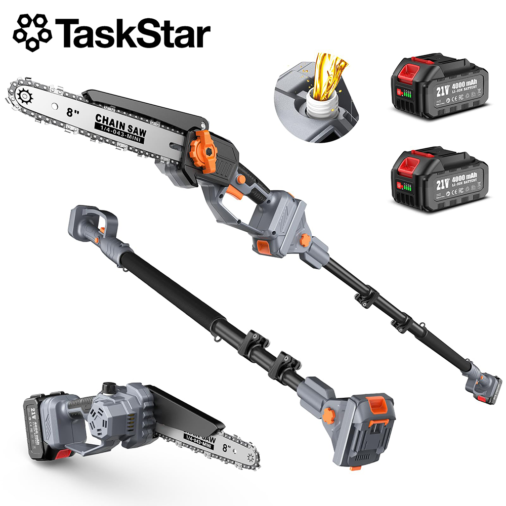 Gardening Tools Basic - เลื่อยตัดกิ่ง TaskStar ขนาด 8 นิ้ว แบบยืดหดได้