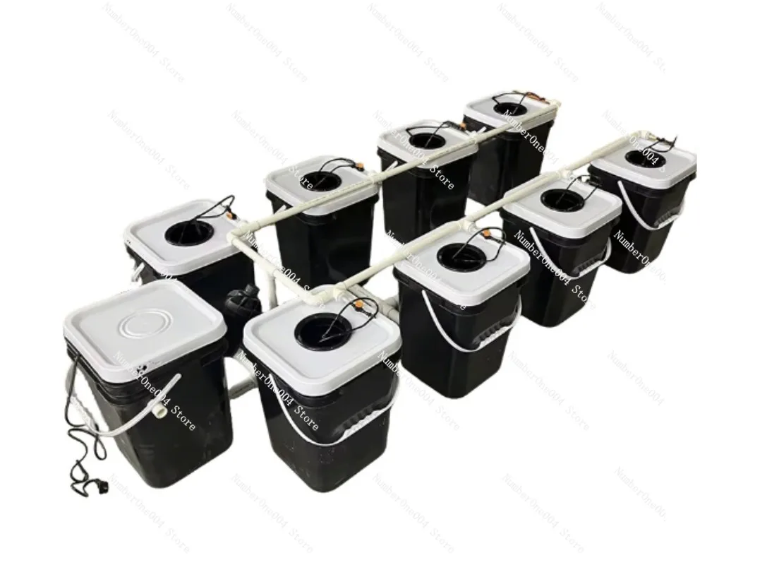 Hydroponic System - ชุดปลูกพืชไฮโดรโปนิกส์แบบระเบียงบ้าน RDWC, ระบบปลูกแบบไร้ดิน 4+1 และ 8+1