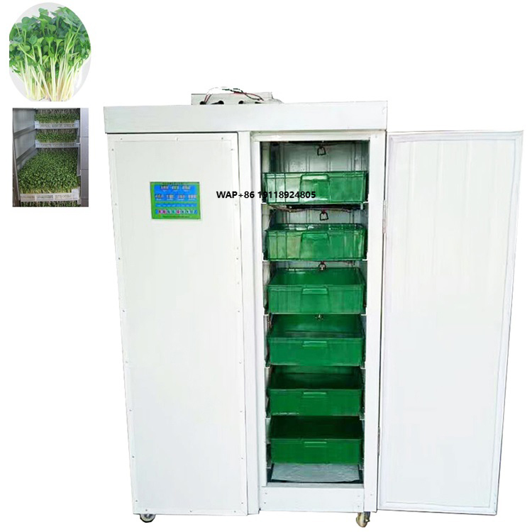 Hydroponic System - ระบบปลูกถั่วกระเทียมแบบไฮโดรโปนิกส์ในร่ม เครื่องปลูกต้นอ่อนโรตารี่การ์เดน