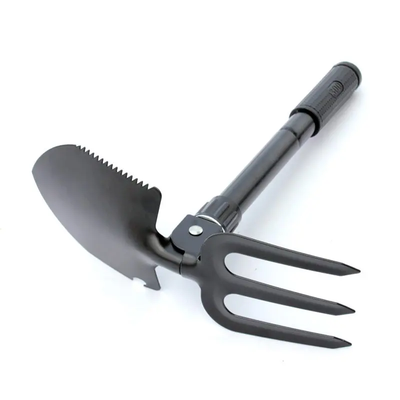 Gardening Tools Trowel - ใหม่แบบพกพาพับพลั่วสแตนเลส Survival Spade เกรียง Garden Camping