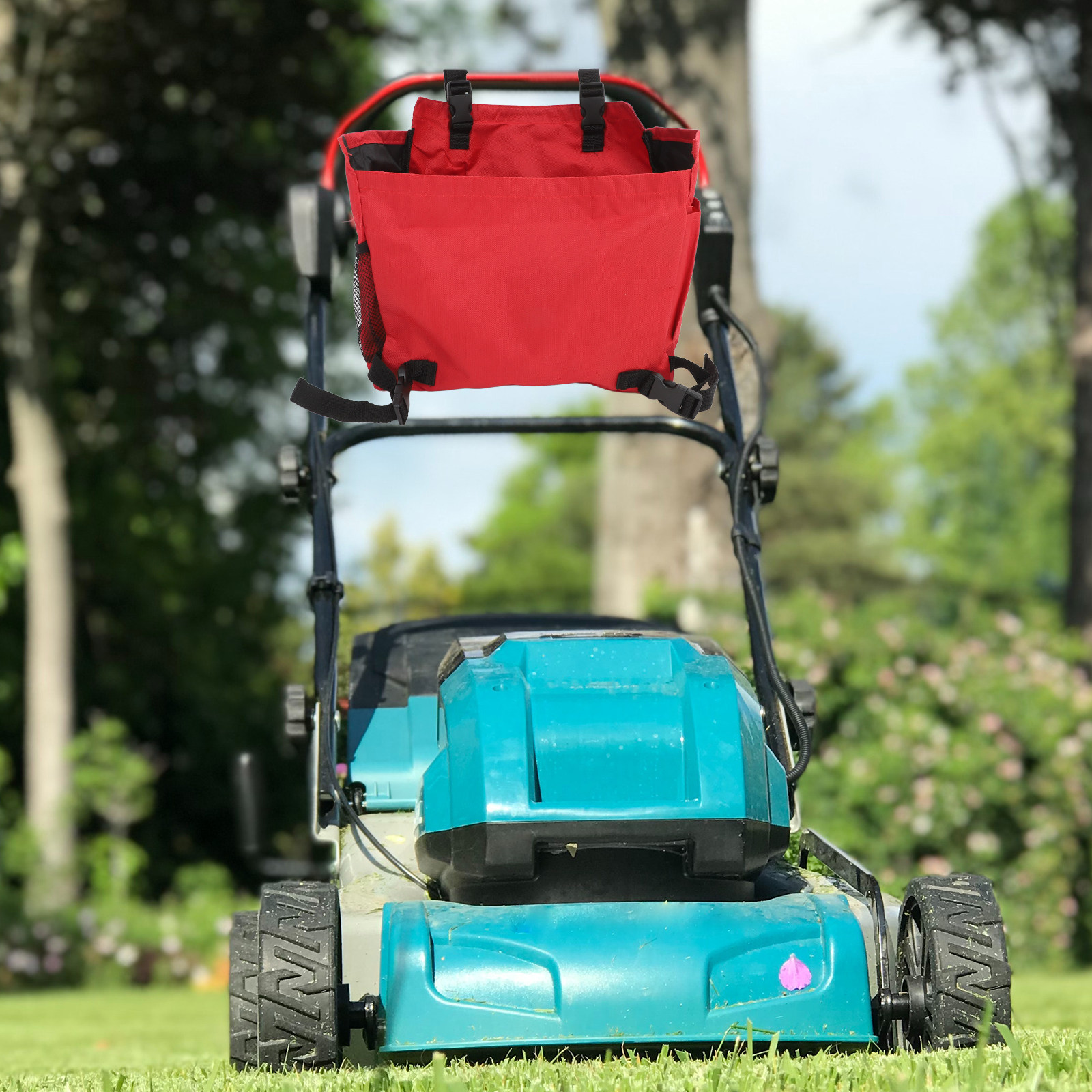 Gardening Tools Organizer - กระเป๋าเก็บเครื่องตัดหญ้าขนาดใหญ่ 1 ชิ้น ทำจากผ้าอ็อกซ์ฟอร์ด ปรับได้ ใช้จัดเก็บอุปกรณ์ทำสวนอเนกประสงค์