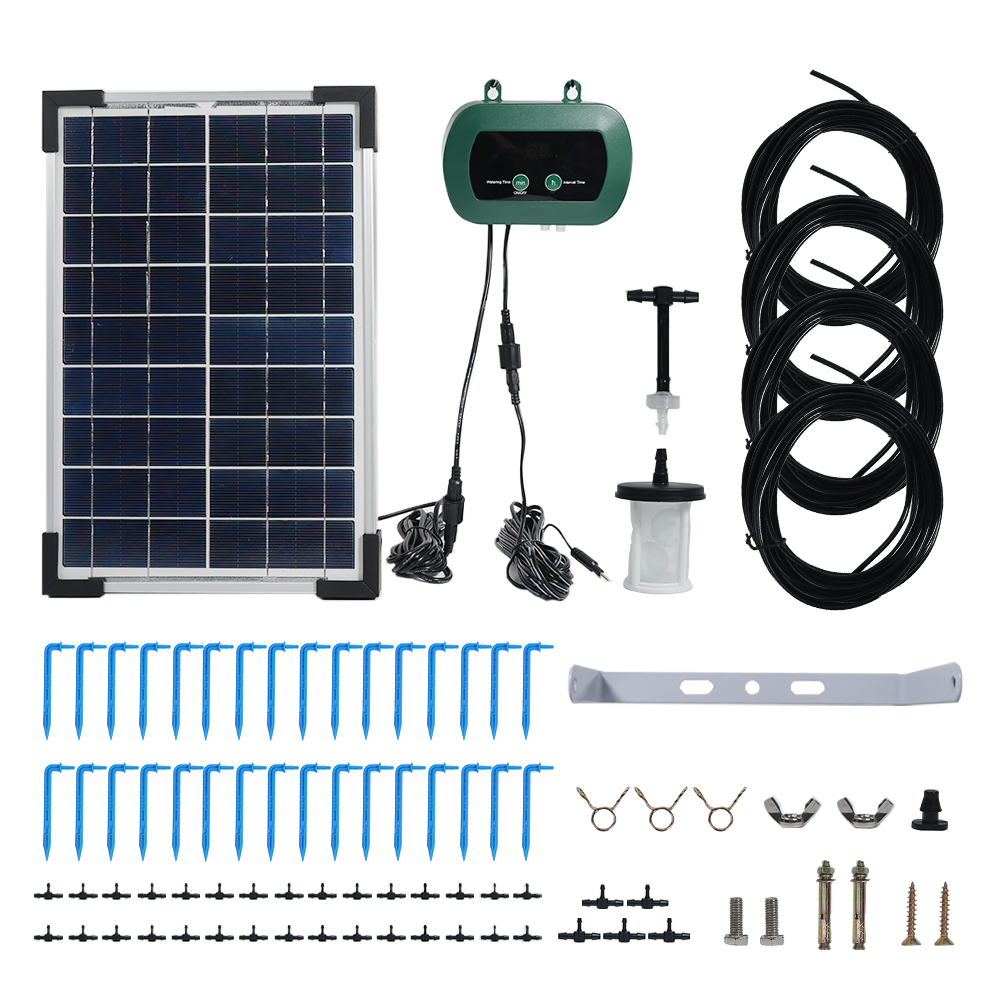 Hydroponic System - อุปกรณ์ไฮโดรโปนิกส์พลังงานแสงอาทิตย์ ปั๊มจ่ายน้ำแบบหยดขนาดเล็ก ชุดรดน้ำในสวนและเรือนกระจก ระบบควบคุมอัจฉริยะ ชุดหยดน้ำ ระบบน้ำหยด