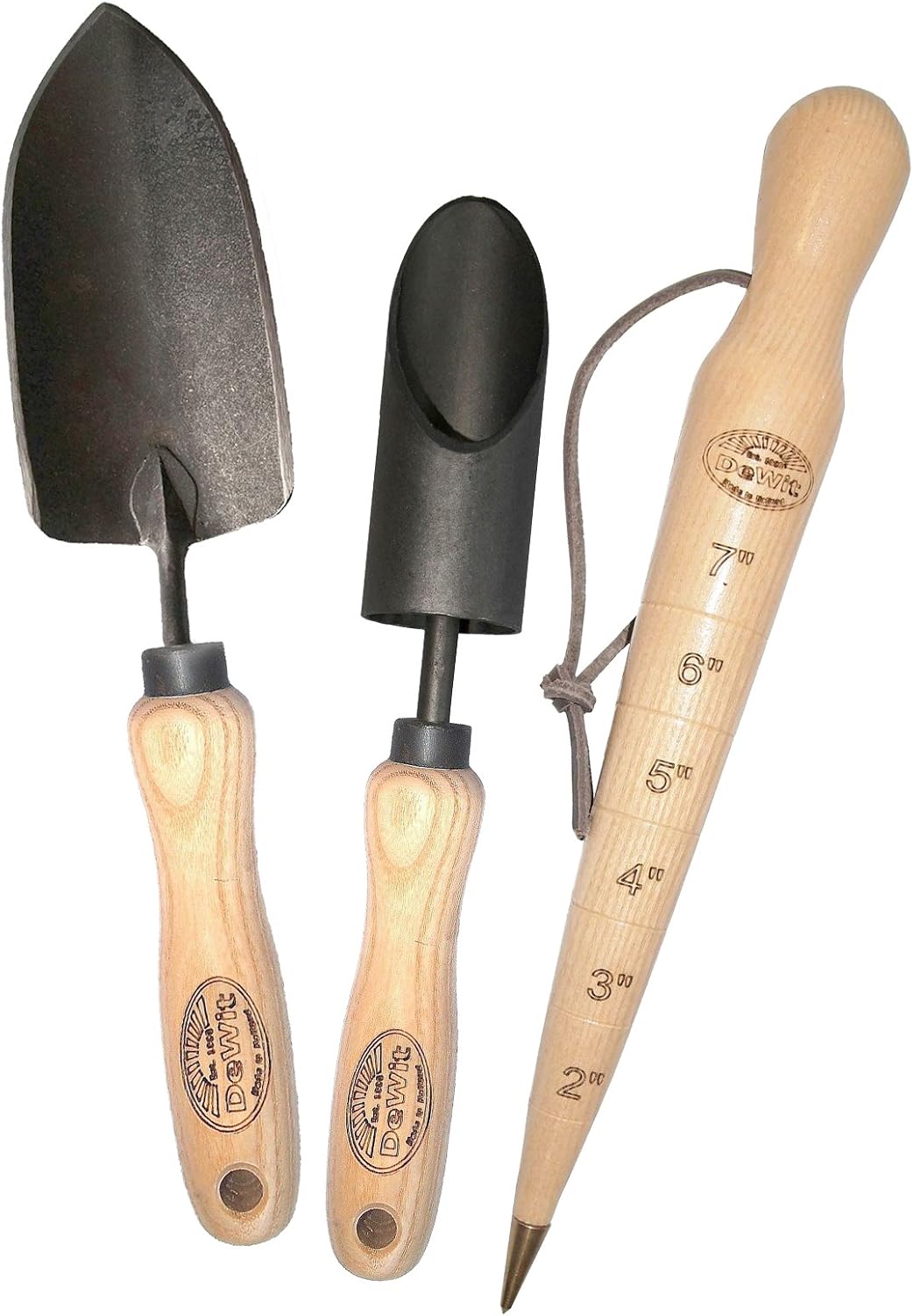 Gardening Tools Trowel - ชุดของขวัญปลูกต้นไม้แบบ 3 ชิ้น – เครื่องมือทำสวนคุณภาพพรีเมียม พร้อมกระถางปลูกต้นไม้แบบหลอดสำหรับปลูกอมาริลลิส,