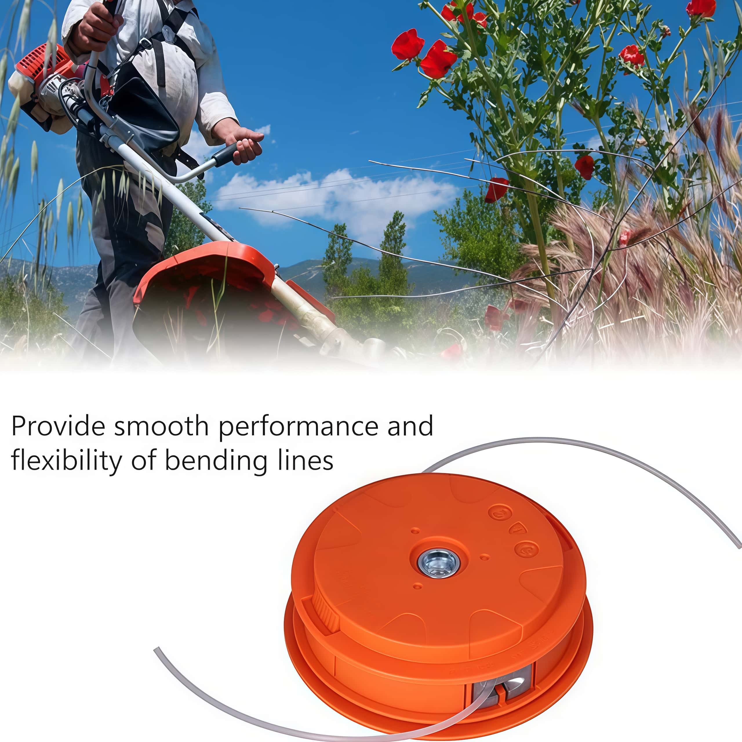 หัวตัดหญ้าอัตโนมัติสำหรับเครื่ - Gardening Tools Basic บทวิจารณ์และราคา