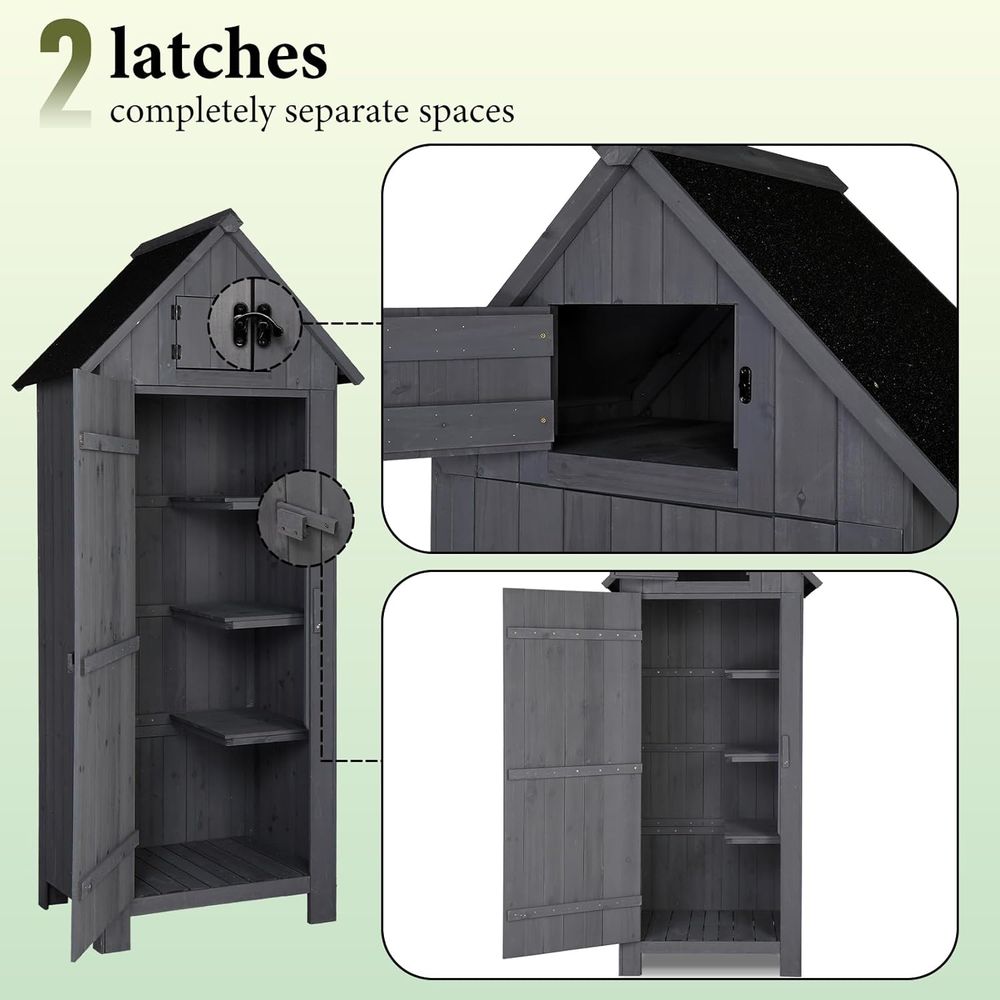 โรงเก็บของไม้กลางแจ้ง, ตู้เก็บ - Gardening Tools Organizer บทวิจารณ์และราคา
