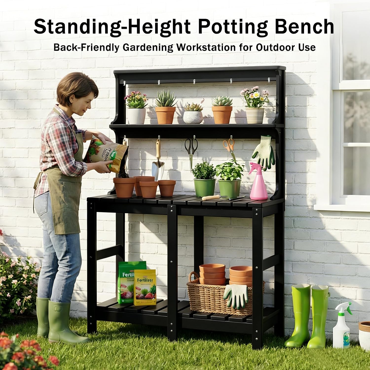 โต๊ะปลูกต้นไม้ HDPE ทนทานทุกสภ - Gardening Tools Toolstation บทวิจารณ์และราคา