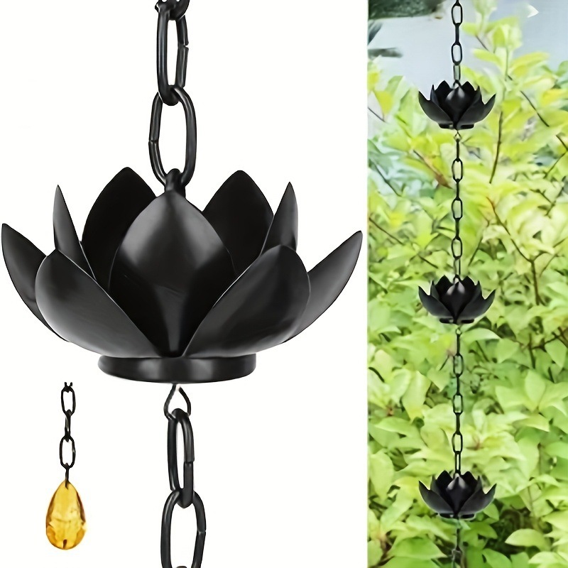 โซ่รับน้ำฝนรูปดอกบัวสำหรับต่อท - Gardening Tools Basic บทวิจารณ์และราคา