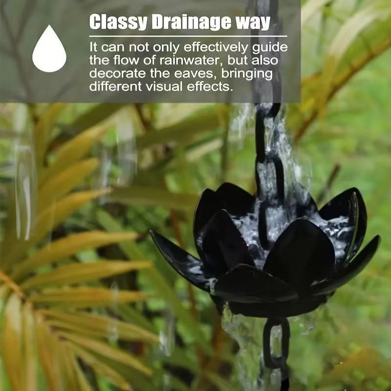 โซ่รับน้ำฝนรูปดอกบัวสำหรับต่อท - Gardening Tools Basic บทวิจารณ์และราคา