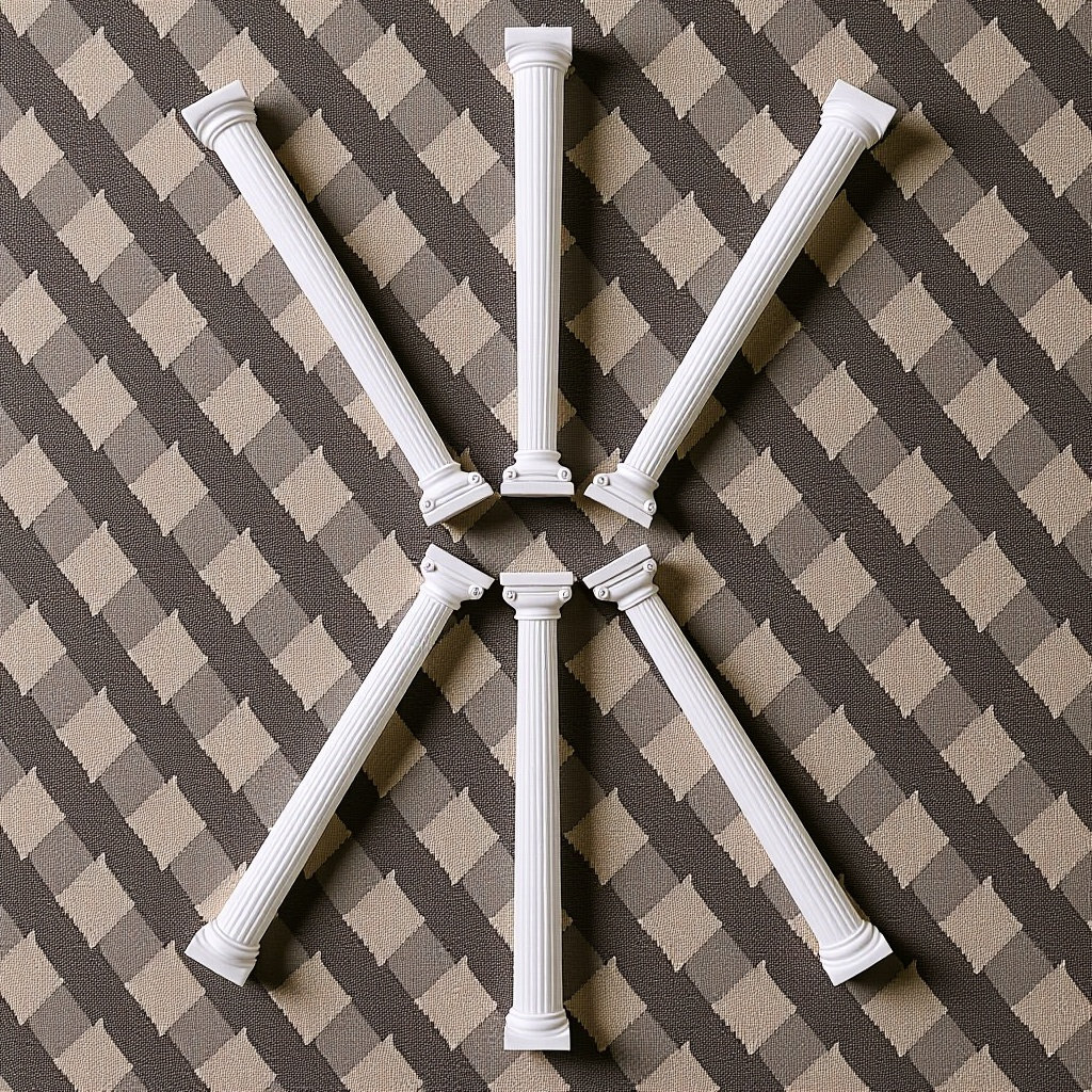เสาโรมันจำลอง 6 ชิ้น ทำจากพลาส - Gardening Tools Photo บทวิจารณ์และราคา