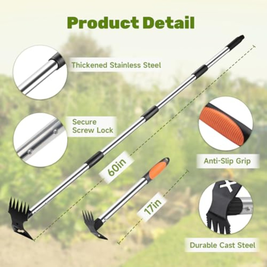 เครื่องมือถอนวัชพืชขนาด 60 นิ้ - Gardening Tools Long Handle บทวิจารณ์และราคา