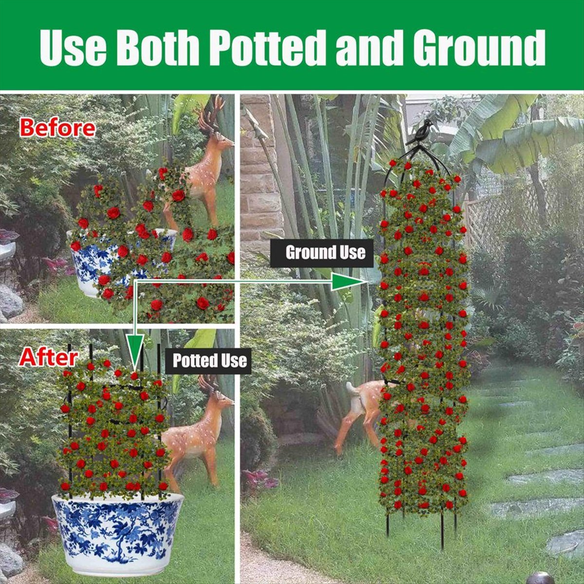 โครงไม้เลื้อย AT16 สำหรับพืชเล - Gardening Tools B&Q บทวิจารณ์และราคา