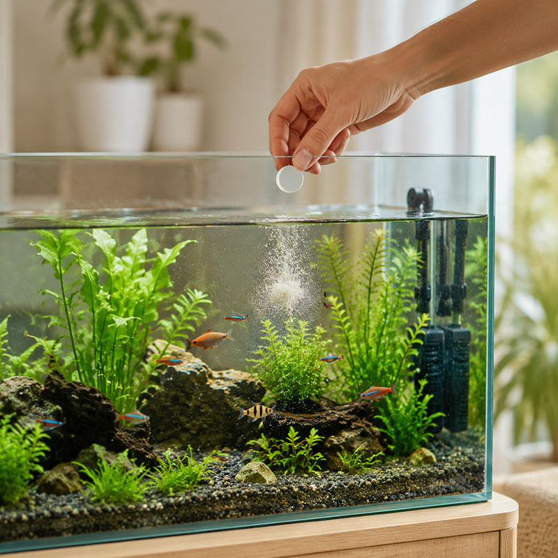 เม็ดกำจัดตะไคร่น้ำในตู้ปลา MIR - Aquaponics Fish Tank บทวิจารณ์และราคา