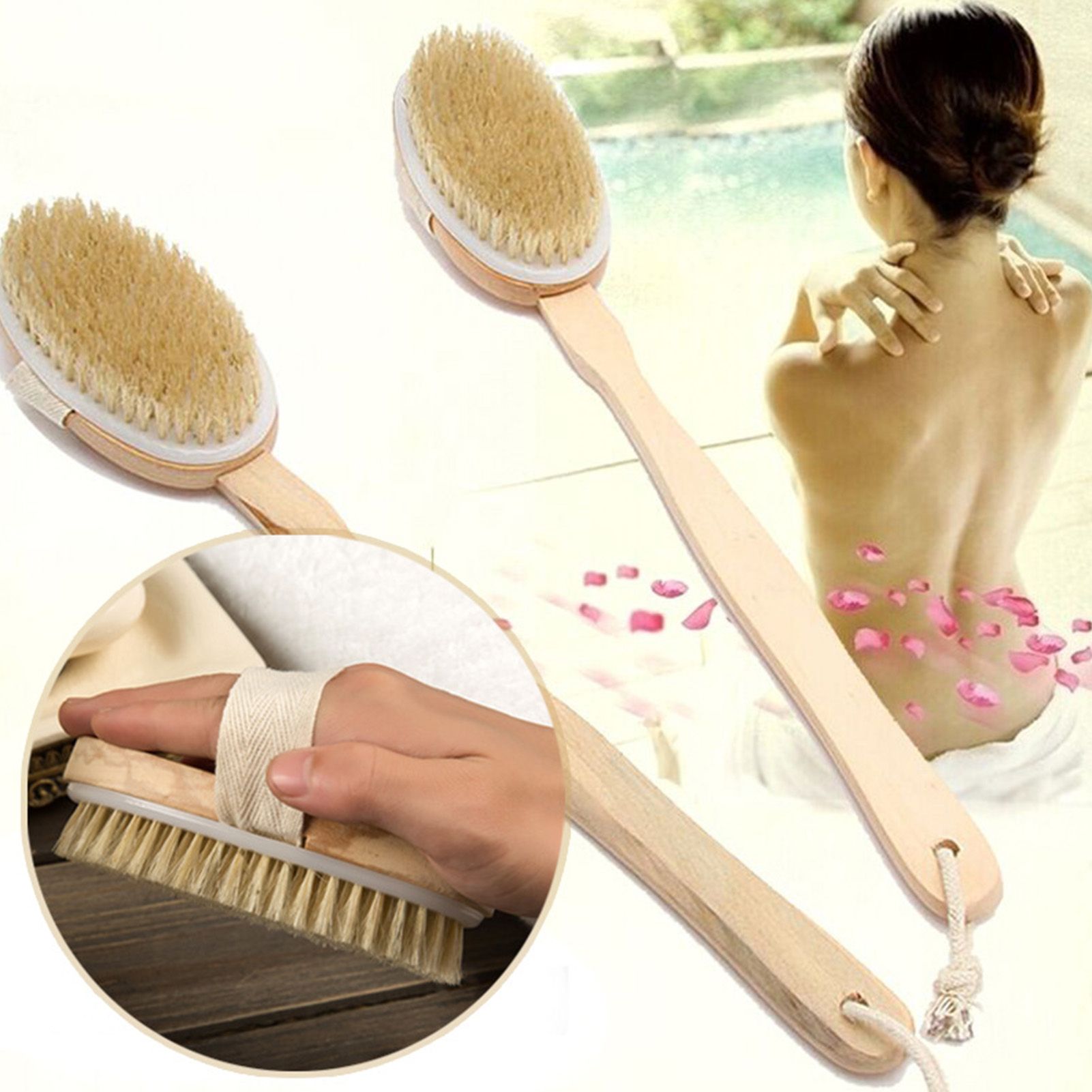 แปรงอาบน้ำด้ามยาวไม้แบบถอดได้  - Gardening Tools Long Handle บทวิจารณ์และราคา