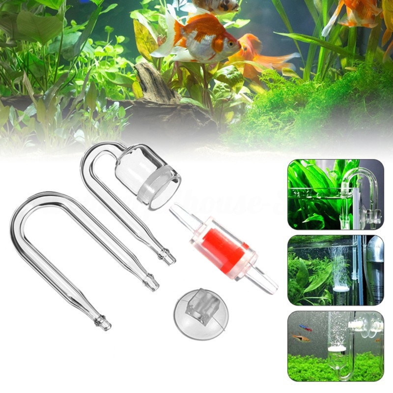 DIY ชุดกระจาย CO2 4ชิ้นสำหรับต - Aquaponics Fish Tank บทวิจารณ์และราคา